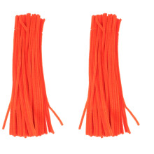 200Pièces Bâtons En Peluche Orange Tordables Jouet DIY Enfant