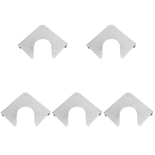 5Pièces Protecteurs D'angle Billard Résine Argentés Pour Décoration