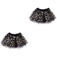 2Pièces Jupes Tutu En Tulle Pour , Jupe De Fête Élégante