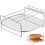 3Ensembles Supports Double-Couche Argentés Pour Grillades Cuisson 1