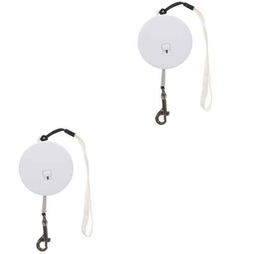 2Pièces Laisse Ajustable Rétractable Pour Promenade Sécurisée