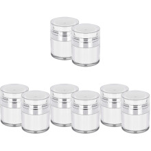 8Pièces Distributeurs Airless Argentés Pour Crèmes