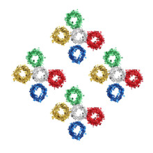 20Rouleaux Guirlande PVC, Décor DIY Pour Noël, Mariage