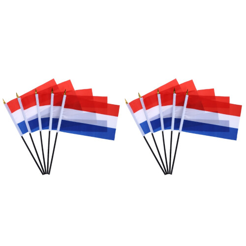 10Pièces Drapeaux Brésil Miniatures À Main Qualité Multi Couleurs