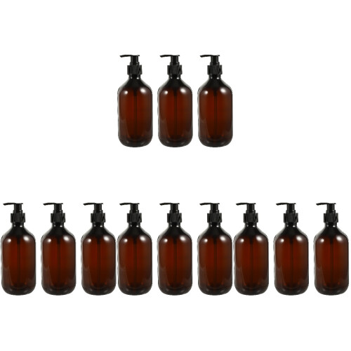 12Pièces Flacons Distributeurs Pression Café Pour Shampooing Et Gel