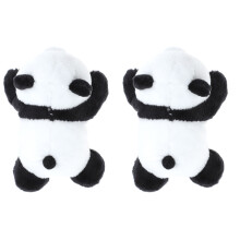 2Pièces Barrette Panda Peluche Noire Pour Femmes Filles Tenue Ferme