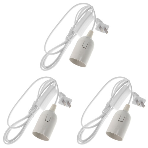 3Pièces Suspension En PVC Avec Douille E27