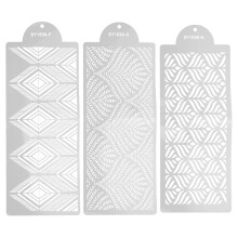 3Ensembles Gabarits Décoration Gâteaux Blancs Qualité