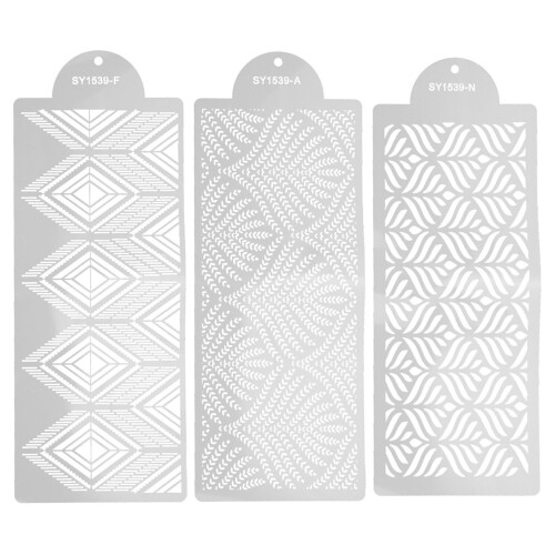 3Ensembles Gabarits Décoration Gâteaux Blancs Qualité