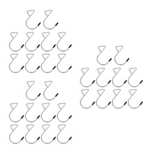30Pièces Crochets Triangle Argentés En Métal Pour Suspension Bags