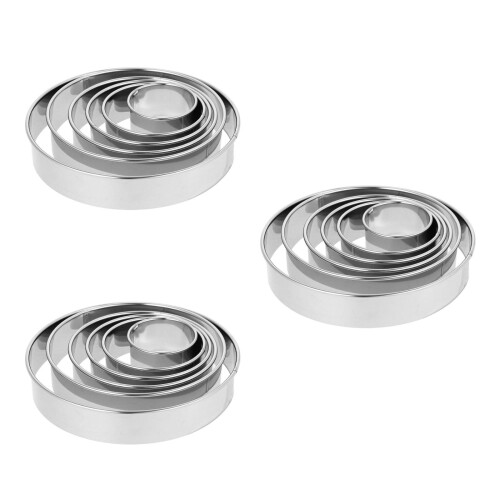 18Pièces Cercles Pâtissiers Pour Gâteau, Mousse Dessert