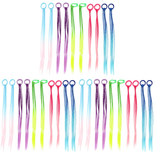 30Pièces Extensions Queue De Fantaisie Synthétiques Assorties