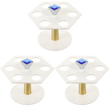 3Pièces Support À 6 Trous Pour Cônes Glace Snacks