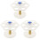 3Pièces Support À 6 Trous Pour Cônes Glace Snacks 1