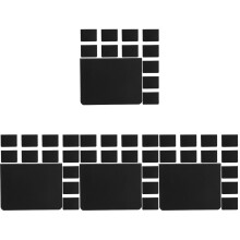 48Pièces Mini Ardoises Noires En PVC Pour Décor De