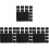 48Pièces Mini Ardoises Noires En PVC Pour Décor De 1