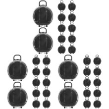 36Pièces Boîtes Dragées Mini Valises Rondes Noires Ps Cadeaux