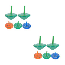 12Pièces Toupies En Bois Assorties Jouet De Jeu Pour Enfants