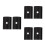 3Paires Shim Guidon Aluminium Durable Noir 1