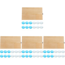 4Ensembles Mancala Bois Pliable Perles Colorées Jeu Familial