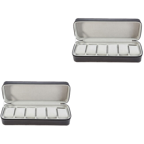 2Pièces 6 Compartiments Noir
