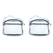 2Pièces Sacoche Noire Transparente Pour Outils Ordinateur