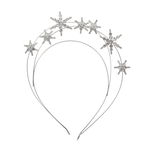 7Pièces Bandeau Étoile Argenté Accessoire Raffiné