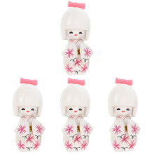 4Pièces Poupées Kimono Japonais En Bois Décoration Maison Chic