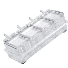 4Boîtes De Rangement Épices Blanches Cuisine En Ps