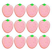 12Pièces Éponge Cuisine Rose Forme Fruit, Nettoyage Efficace