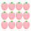 12Pièces Éponge Cuisine Rose Forme Fruit, Nettoyage Efficace 1
