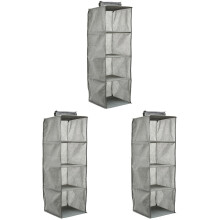 3Pièces Rangement Placard Pliable Organisateur En Lin Coton