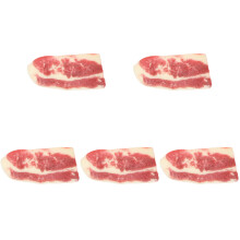 5Pièces Bœuf Artificiel Rouge Décor Durable Réaliste Enfant