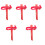 5Pièces Support Mural Extincteur Ferroviaire Rouge Compact Durable 2