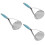 3Pièces - Manual Acier Inoxydable Bleu 5