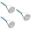 3Pièces - Manual Acier Inoxydable Bleu 6