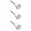 3Pièces - Manual Acier Inoxydable Bleu 7
