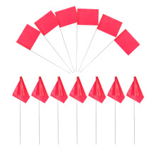 50St Tuinmarkering Vlaggen PVC Rood Met Voor Besproeiing