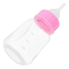 120Ml Transparante Roze Huisdieren Zuigfles Met Zachte Siliconen Speen