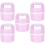5Pièces Boîte Rangement Colle Extensions Cils Rose Portable 5