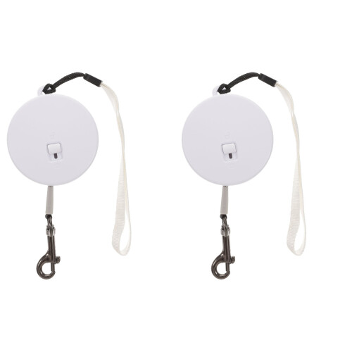 2Pièces Laisse Ajustable Rétractable Pour Promenade Sécurisée 1