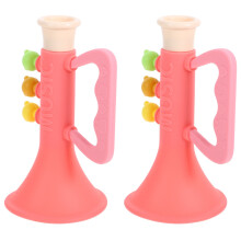 2Pièces Sifflets Trompettes Jouets Rouges En Plastique Pour Fête