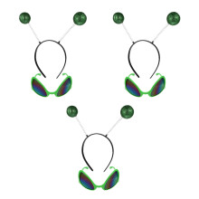6Pièces Accessoires Cheveux Vert Saucer Man Festival