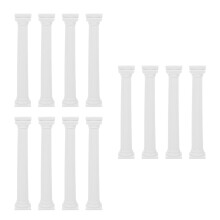 12Pièces Colonnes Décoratives Blanches Supportant Plusieurs Niveaux