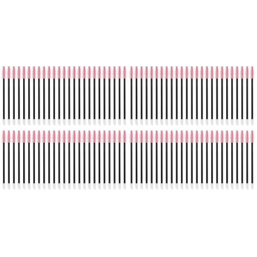 100Pièces Brosses Jetables Pour Extensions De Cils Rose Nylon