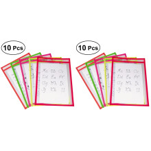 20Pièces Effaçables PVC Stationnaire Enfants