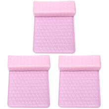 3Ensembles Coussin Rose PU Pour Salon Et Ongles