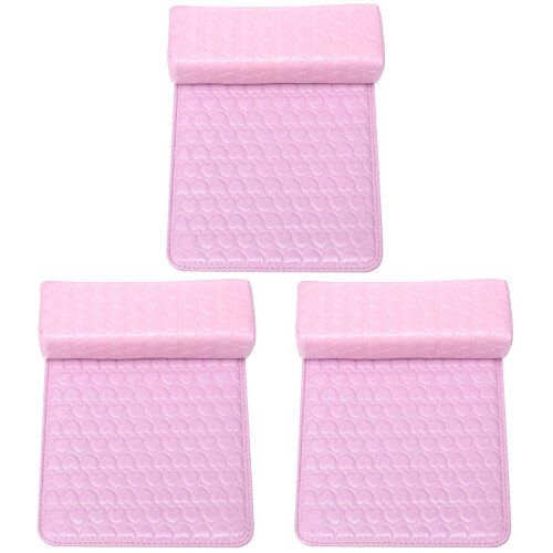 3Ensembles Coussin Rose PU Pour Salon Et Ongles