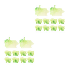 20Pièces Mini Chou Vert Résine Ornements Décor Maison Miniature