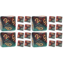 20Pièces Dés Éducatifs Multi-Faces Couleurs Assorties Pour Classe
